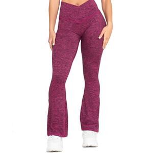 Ilus Label Cinched Cross Over Flare Leggings XXL NWT